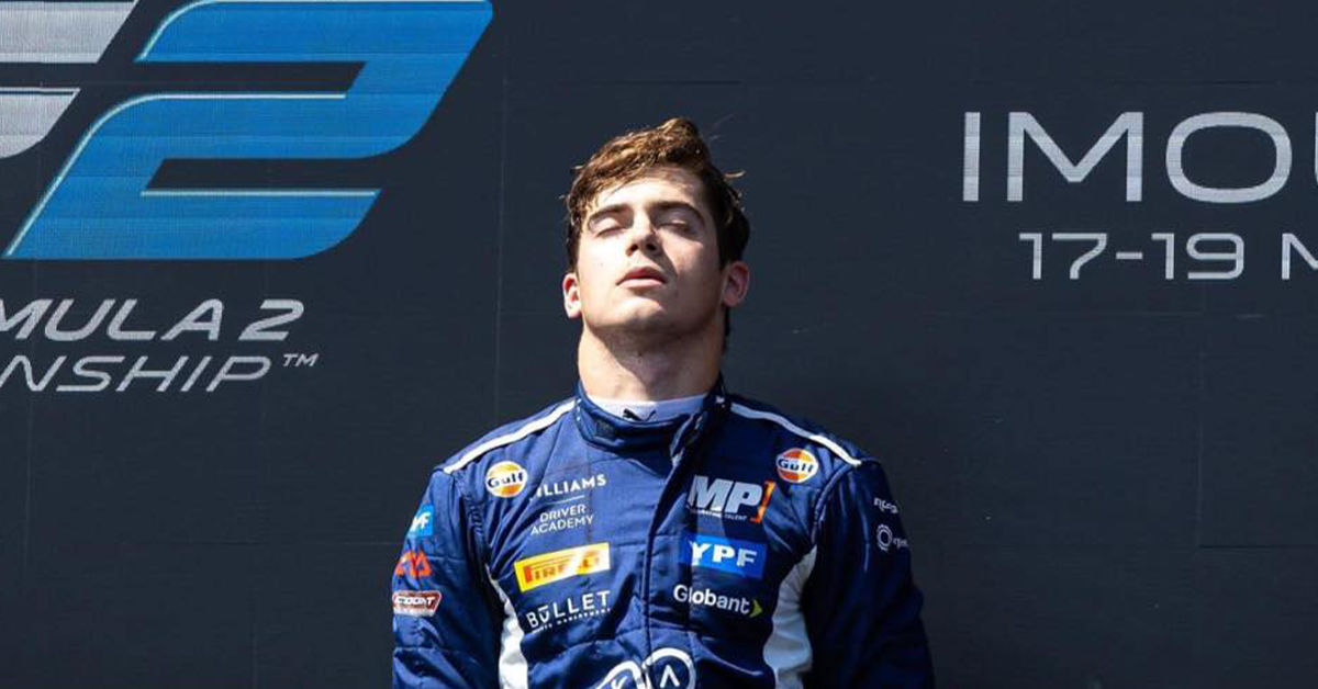 F2 Racer Franco Colapinto Replaces Sargeant at Williams for Rest of 2024 Season